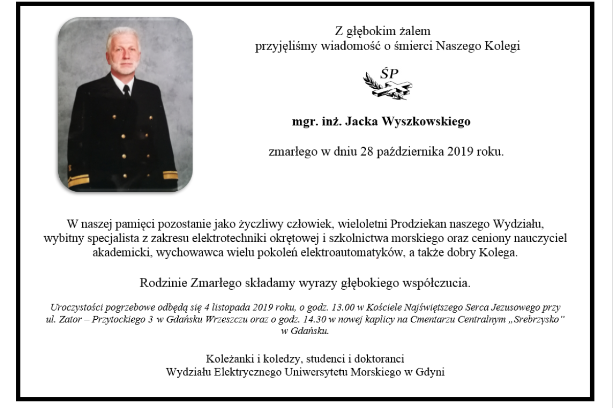 mgr inż. Jacek Wyszkowski